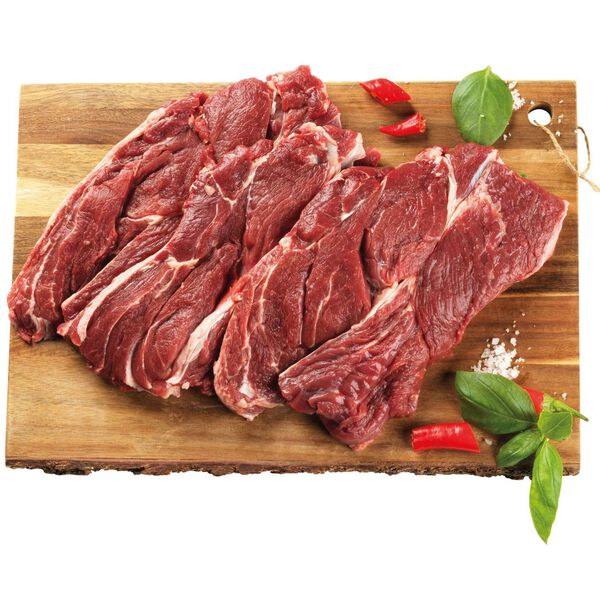 Acém Comprido de Novilho Fatiado no Balcão Angus