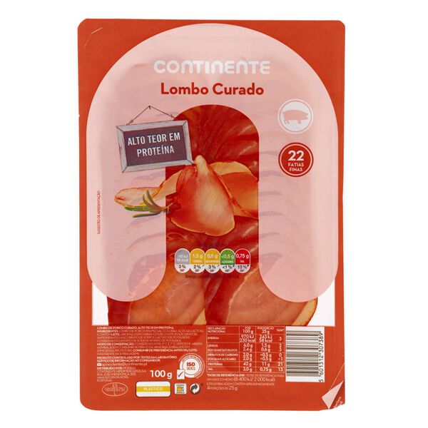 Lombo Curado Fatiado Continente