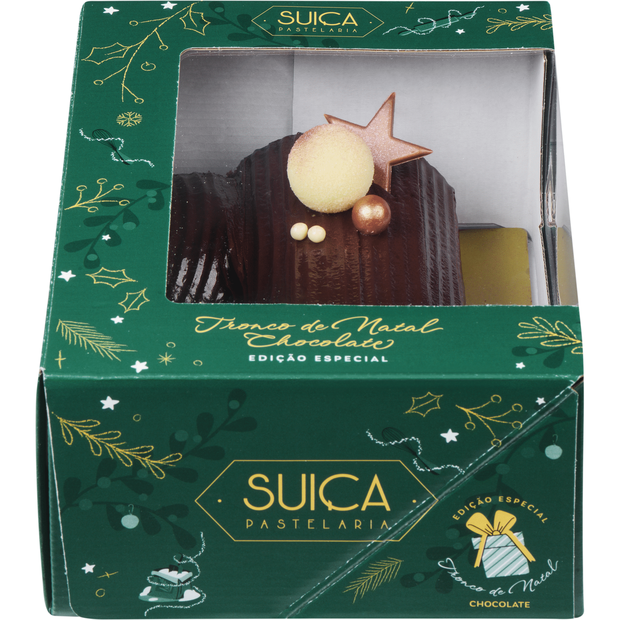 Tronco de Natal Chocolate Su&iacute;&ccedil;a