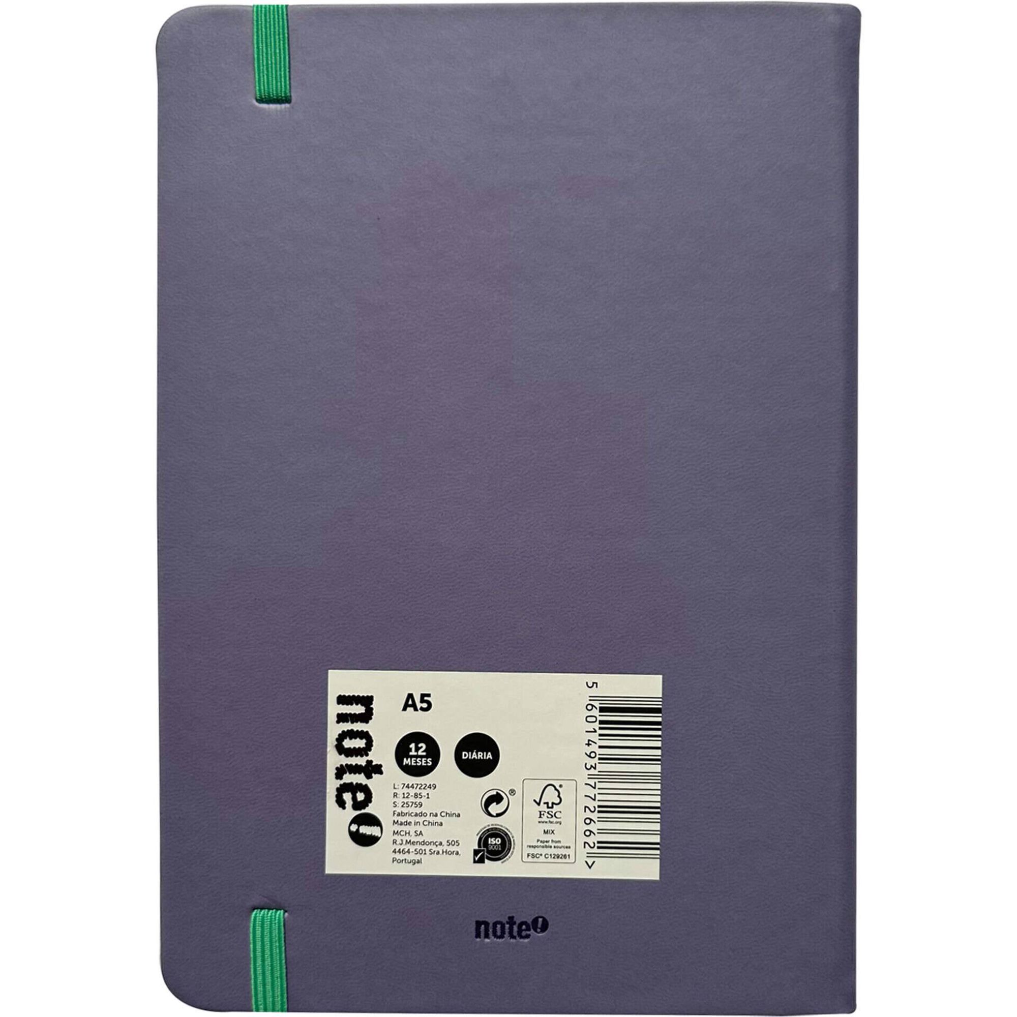 Agenda A5 2026 12 Meses (várias cores)