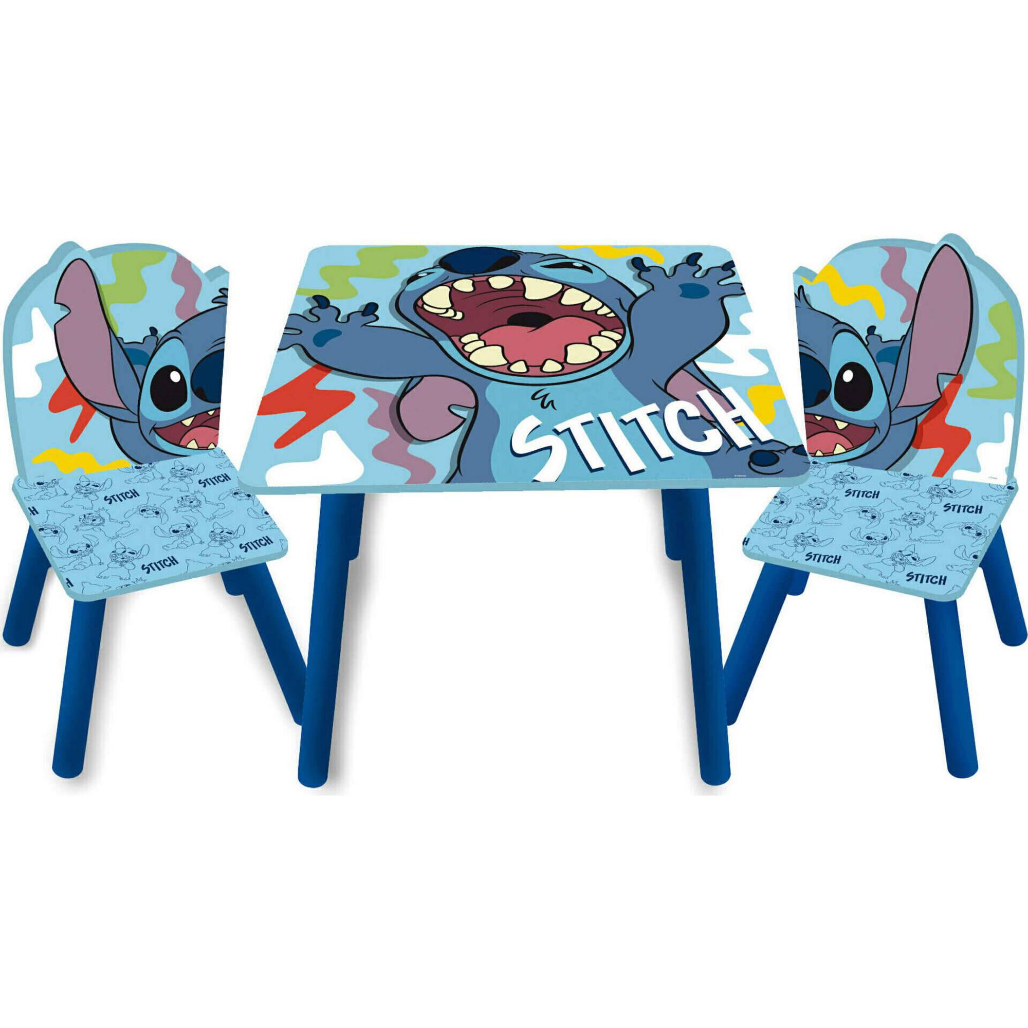 Conjunto Mesa e 2 Cadeiras Madeira Stitch