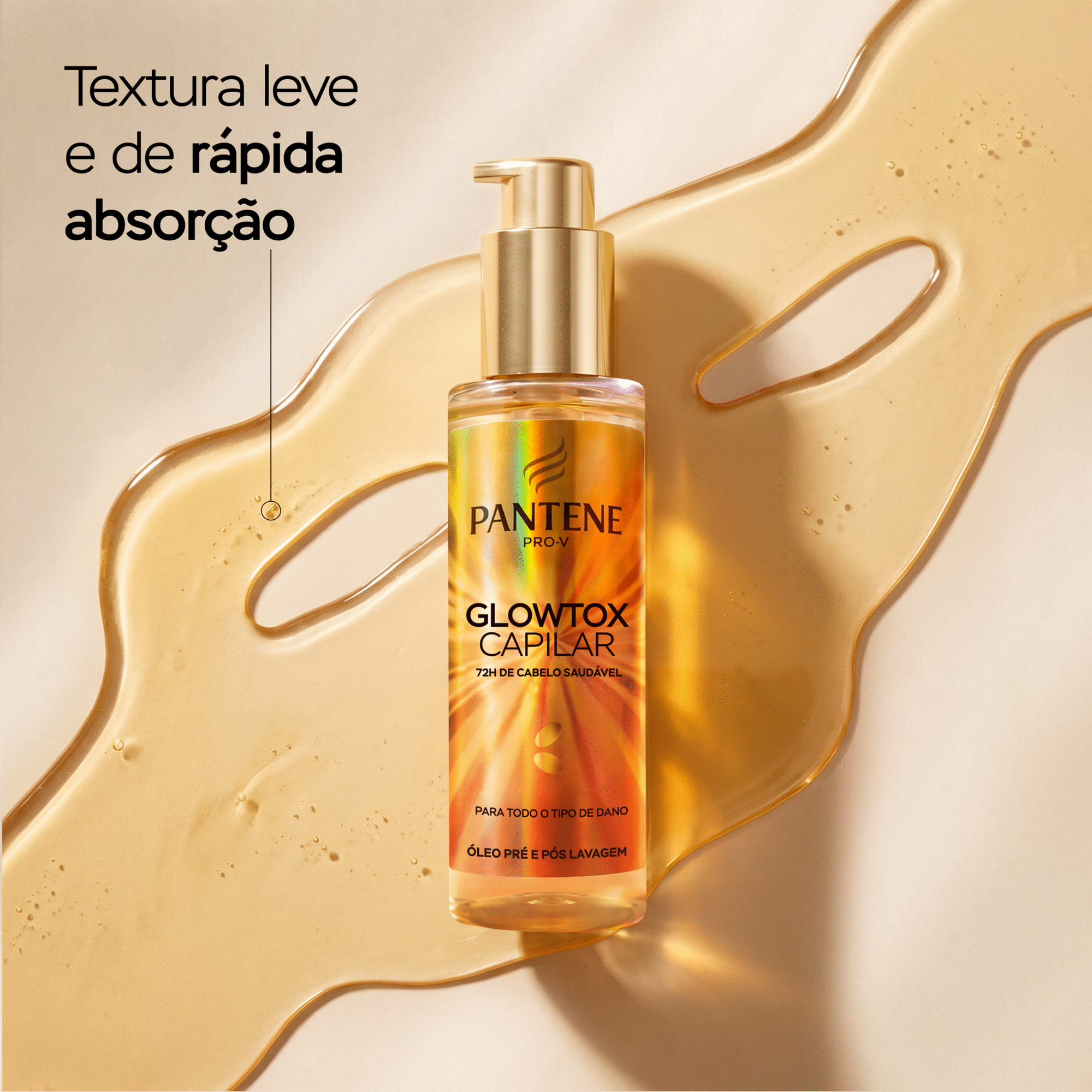 &Oacute;leo Cabelo Detox Glowtox Pantene