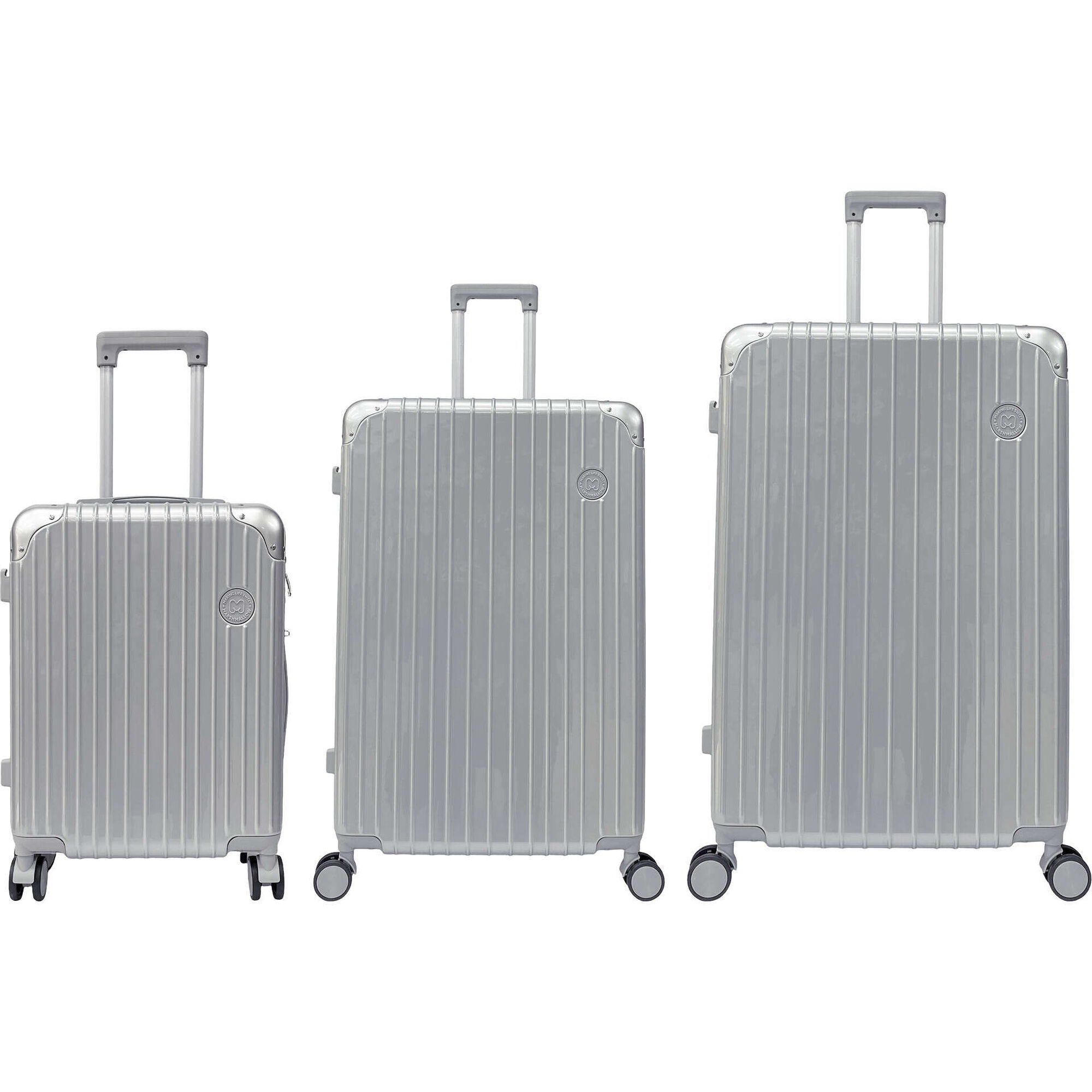 Mala de Cabine 4 Rodas Cinza Marshmallow