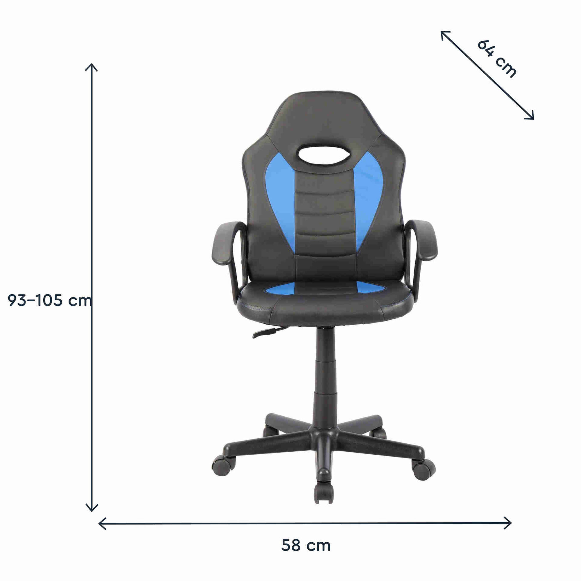 Cadeira Gaming Azul Racing Kasa