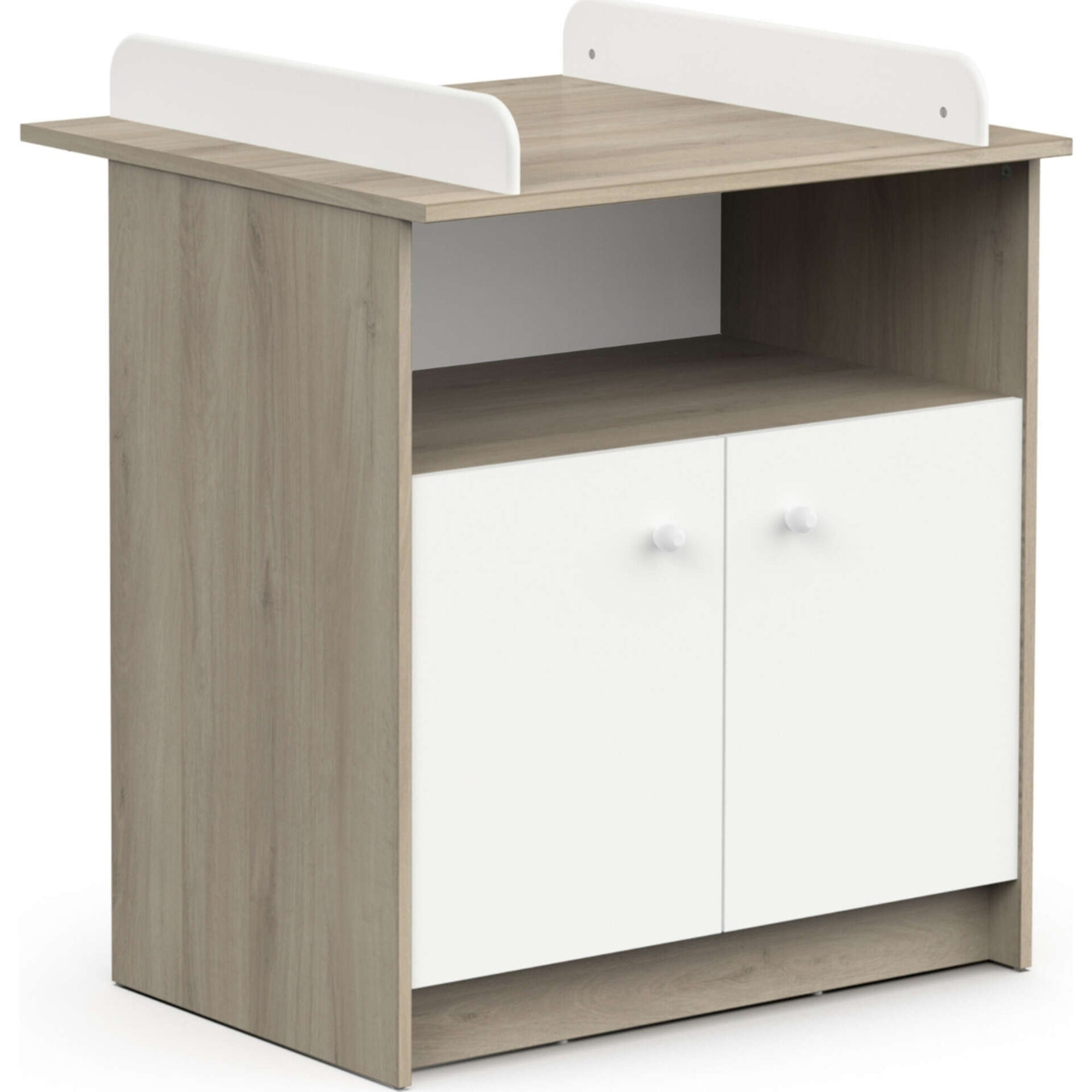 C&oacute;moda com Muda Fralda Carvalho Helicia