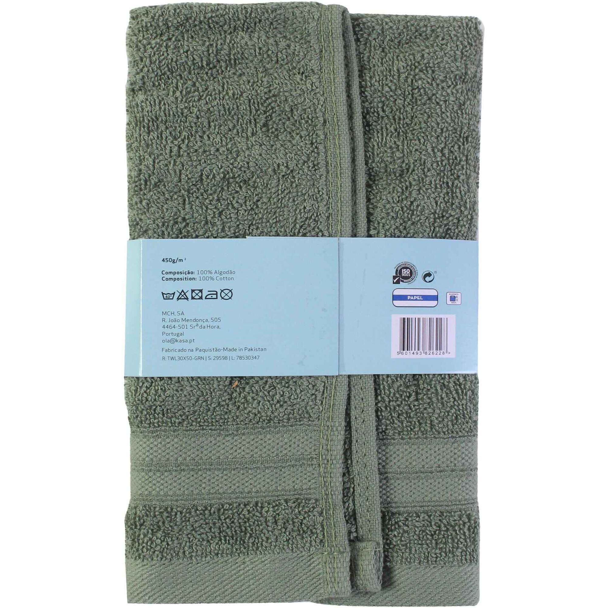Toalha Bid&eacute; Suave Verde Kasa