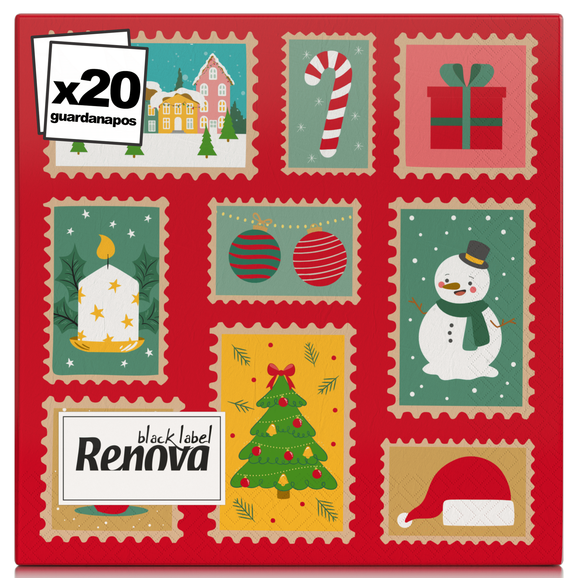 Guardanapos 3 Folhas Black Label Decorado