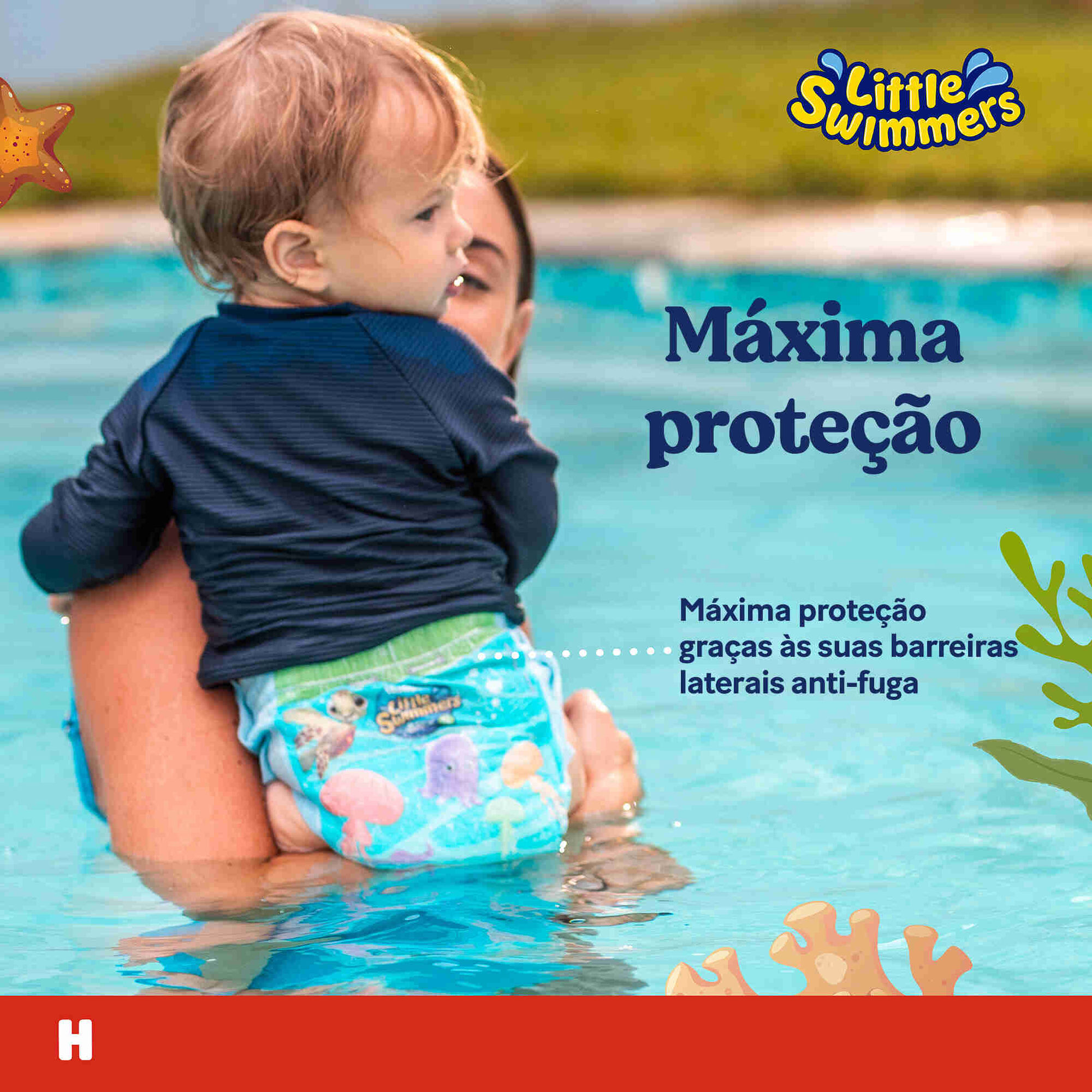 Cuecas Banho Little Swimmers 12-18kg T5-6