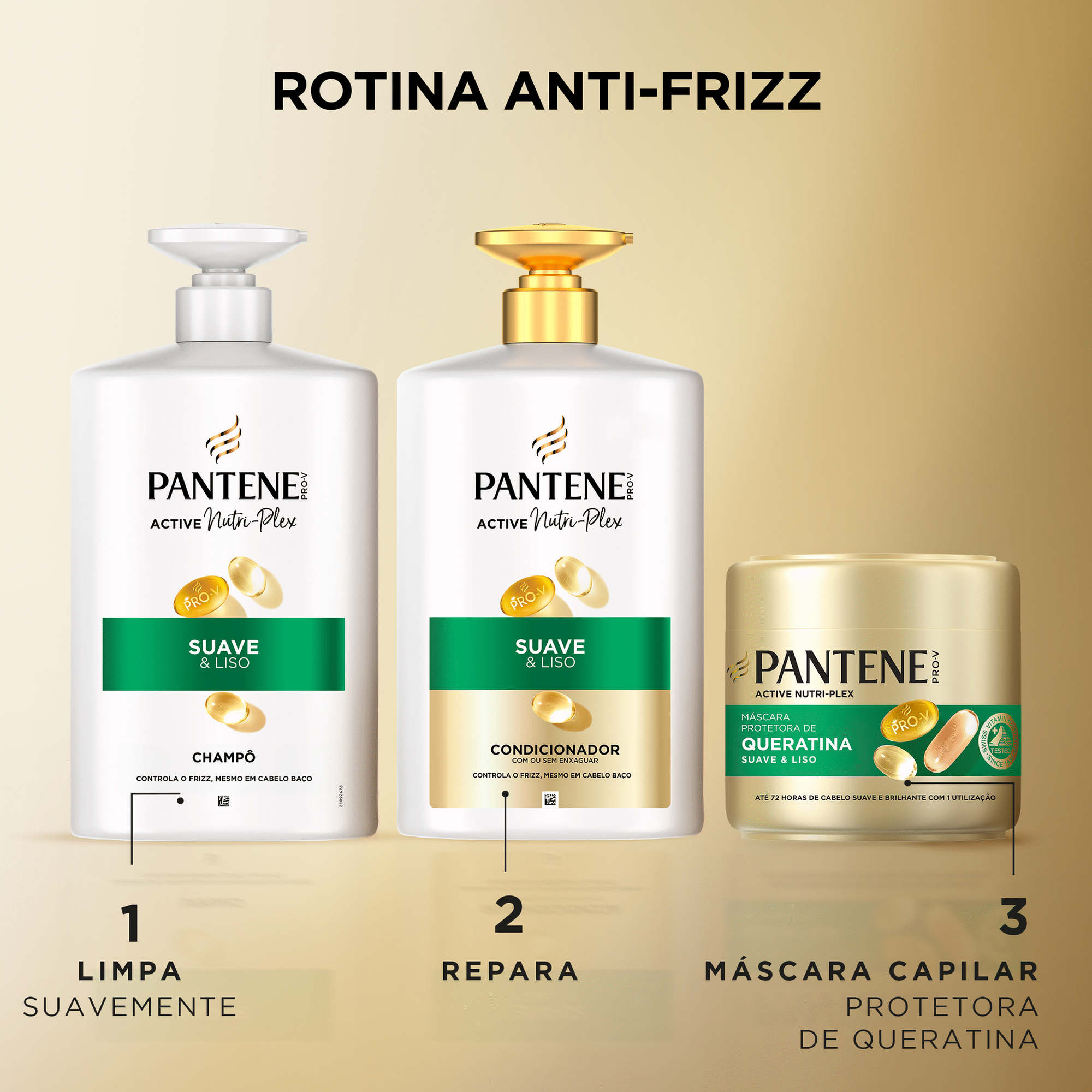 Champô Pro-V Active Nutri-Plex Suave e Liso Champô Pro-V Active Nutri-Plex Suave e Liso