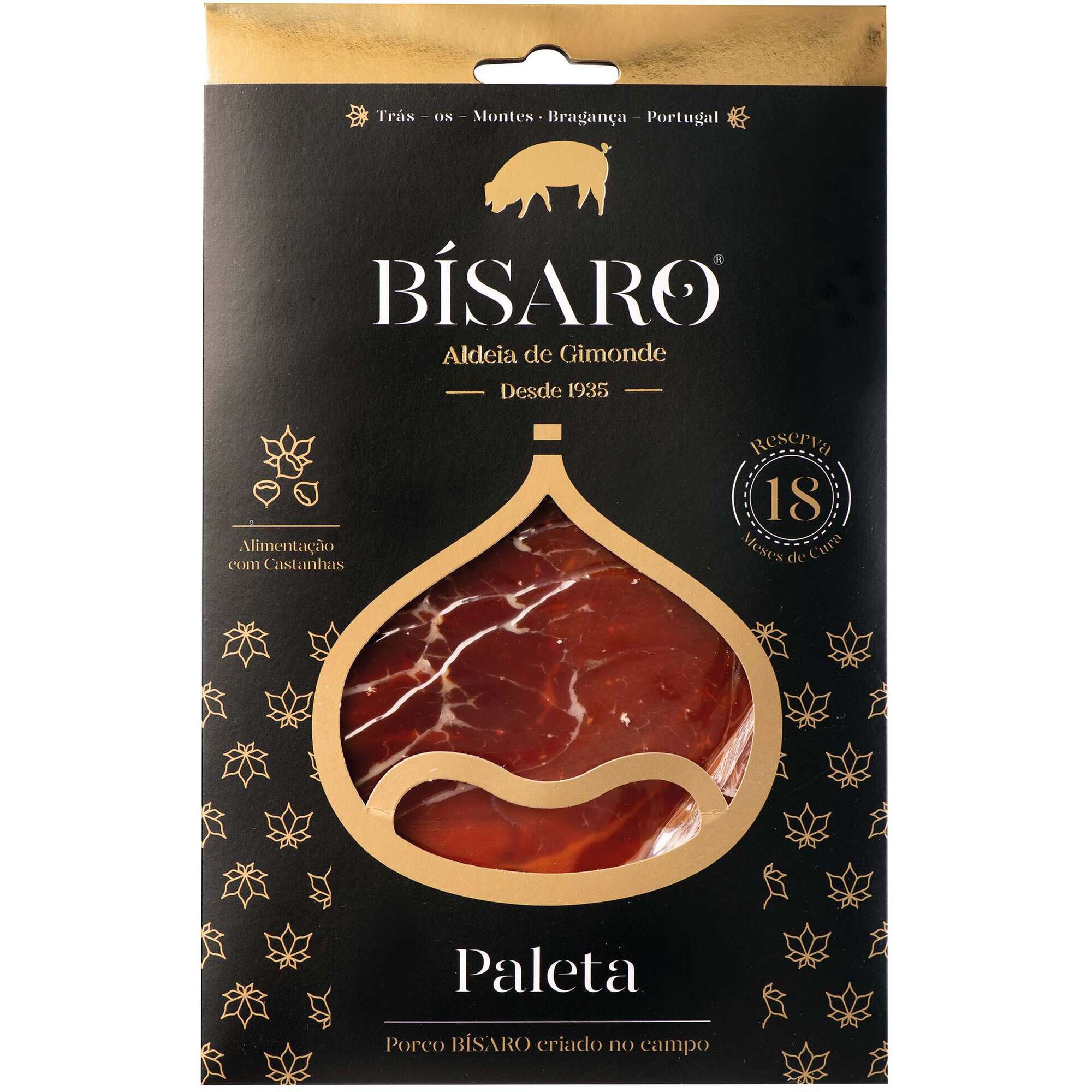 Paleta de Porco Bísaro Lascas 18 Meses de Cura