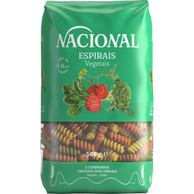 Massa Espirais Fusilli com Vegetais Tricolor