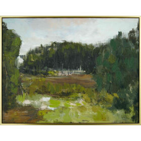 Quadro a &Oacute;leo 67x52cm Floresta Kasa