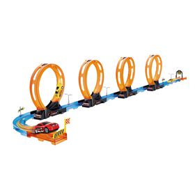 Mega Pista com 4 Loopings Mega Pista com 4 Loopings