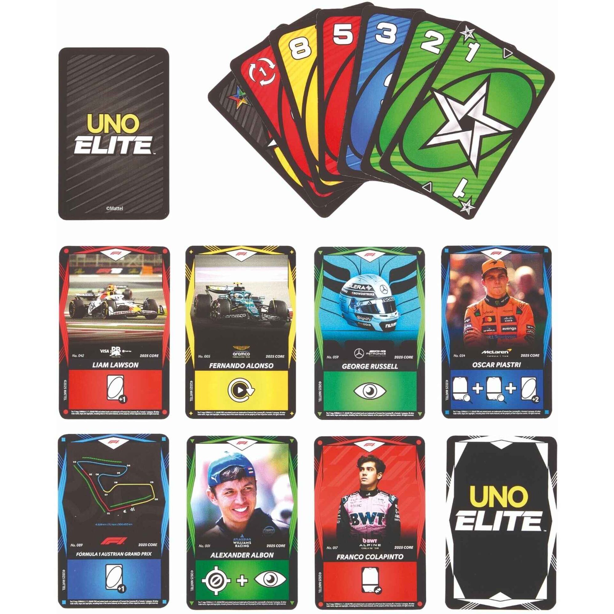 UNO - Jogo de Cartas UNO Elite F1 Edi&ccedil;&atilde;o Pack Iniciante