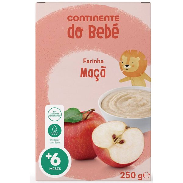 Papa Infantil Farinha Láctea Maçã +6M Continente do Bebé
