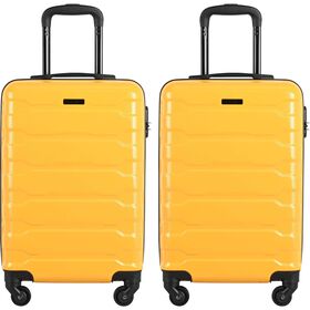 Conjunto 2 Malas Viagem Cabine Amarelo Santorini Pack It
