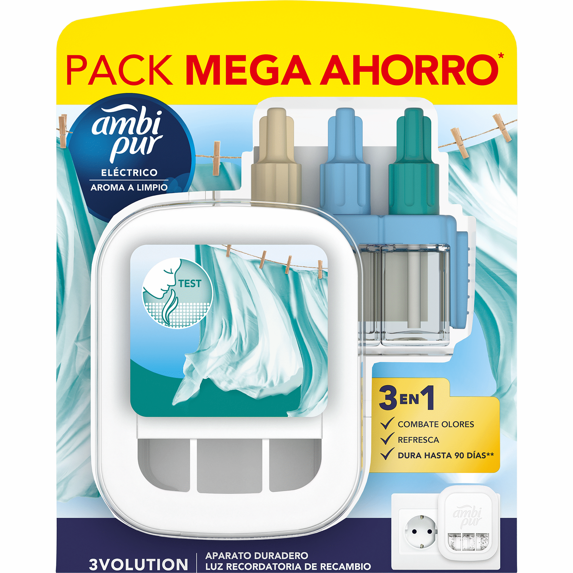 Ambientador Elétrico 3Volution Limpo&Fresco