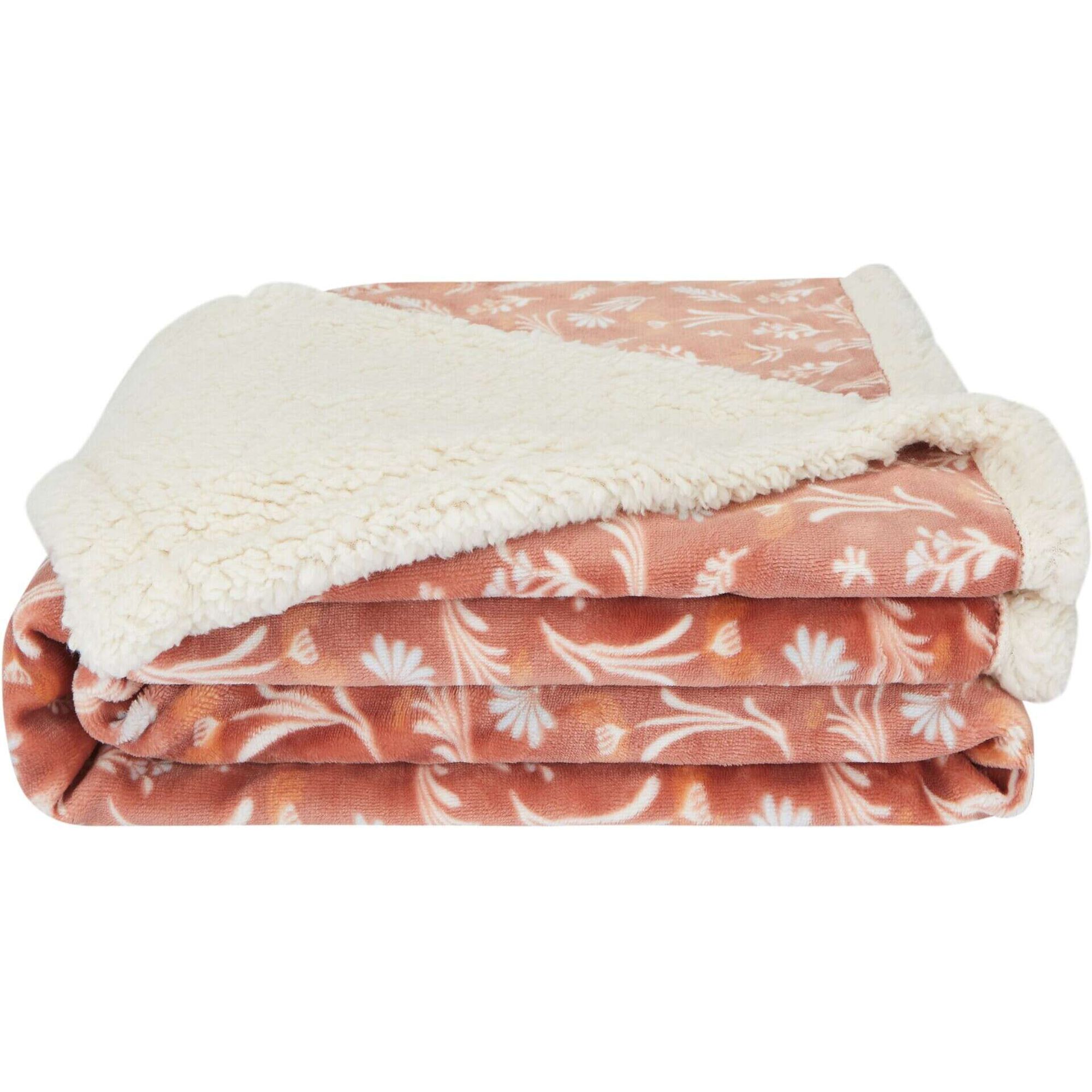 Manta Borreguito 130x160cm Rosa Plantópia