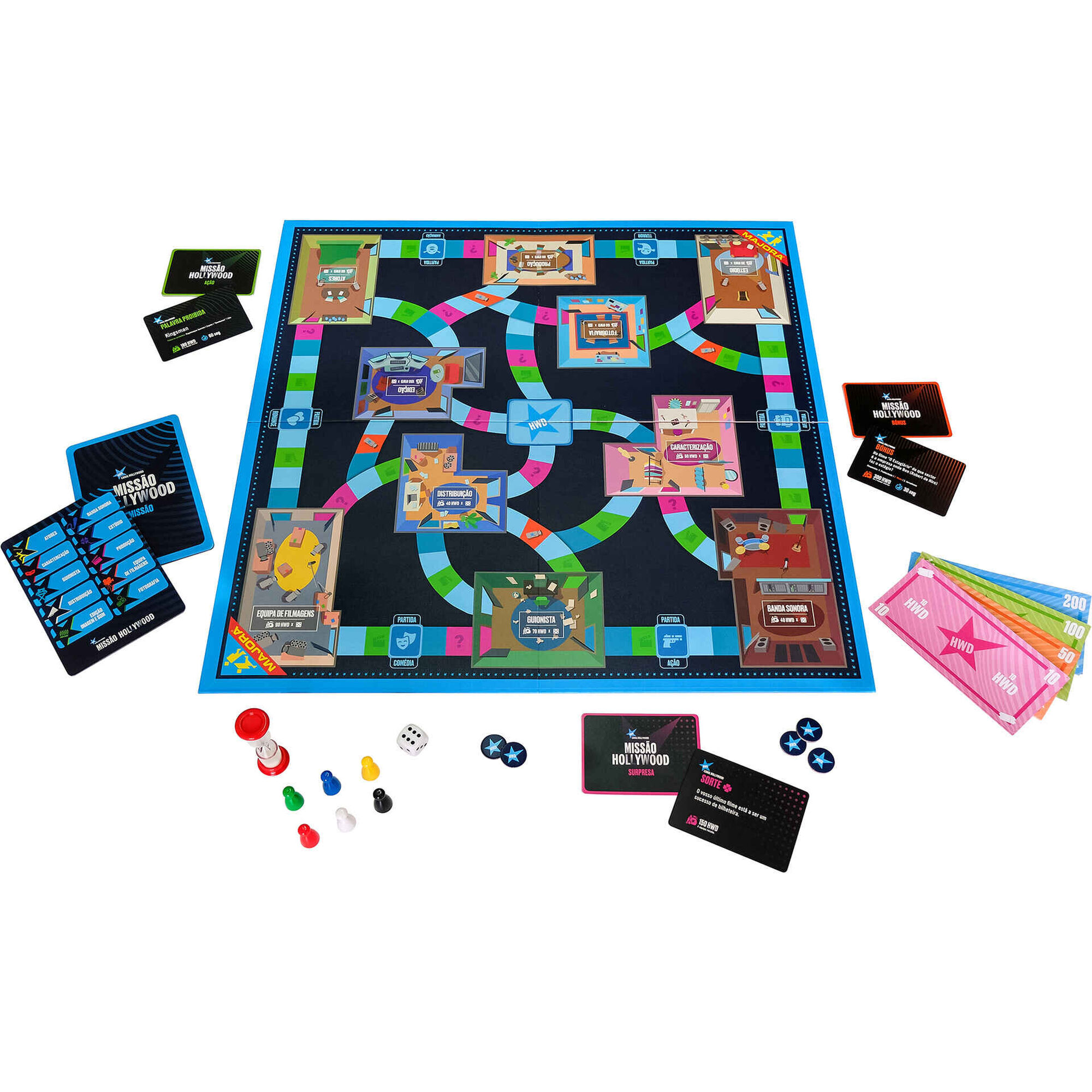 Jogo de Tabuleiro Majora - Missão Hollywood