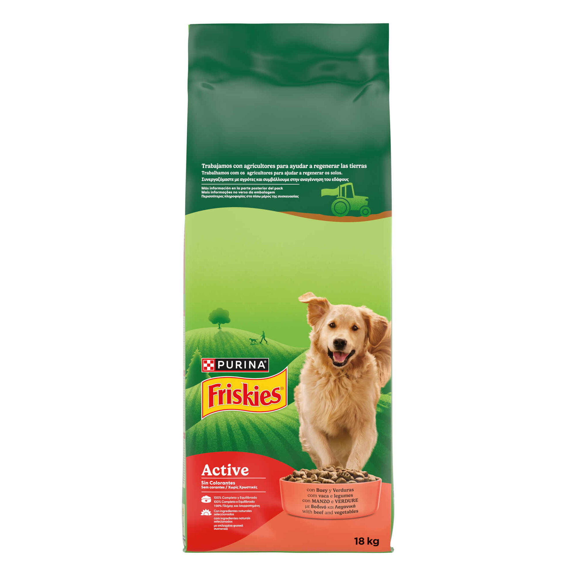 Ra&ccedil;&atilde;o para C&atilde;o Adulto Vaca Active Purina Friskies
