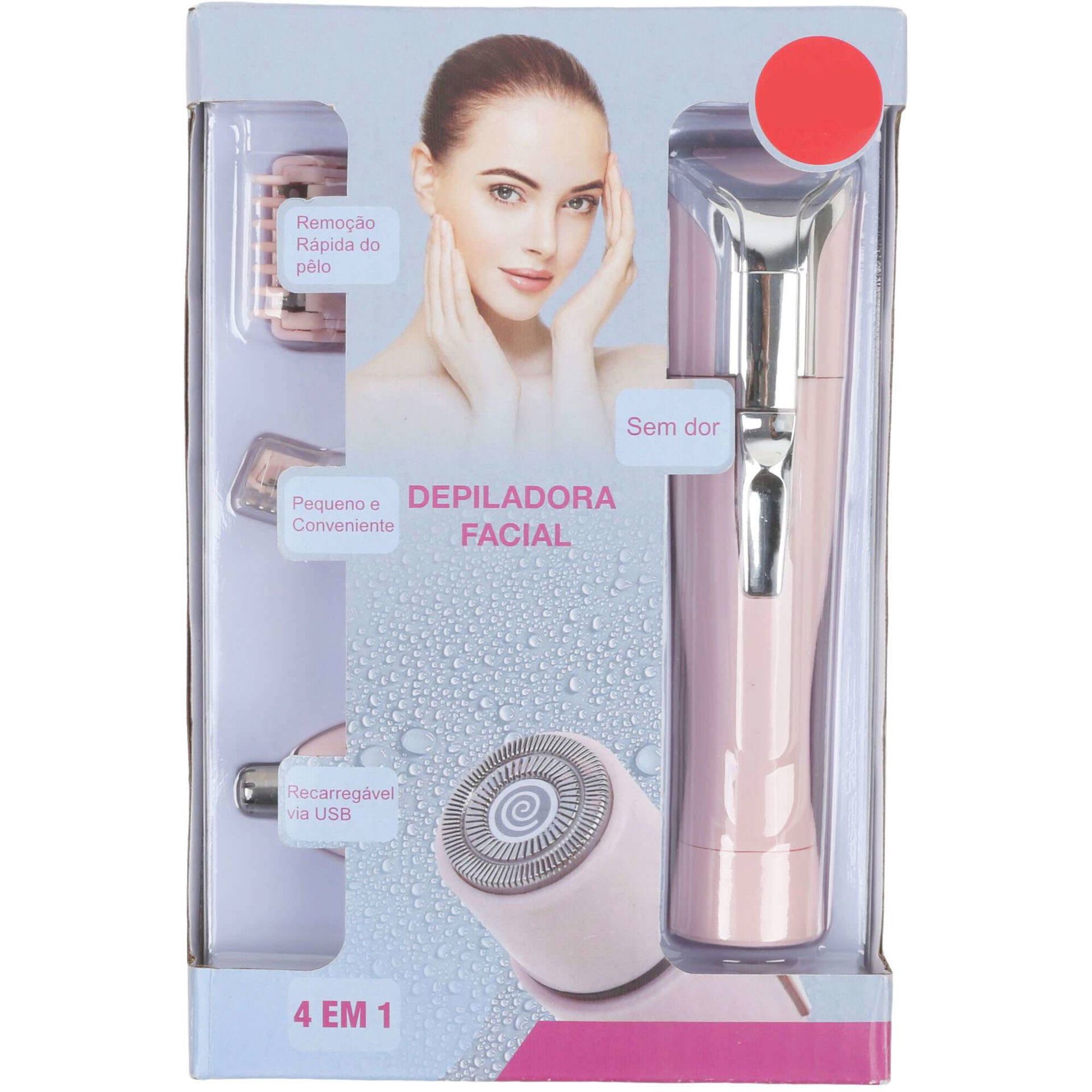 Depiladora Facial 4 em 1 Bazar&atilde;o