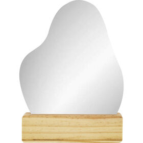 Espelho Com Base Madeira