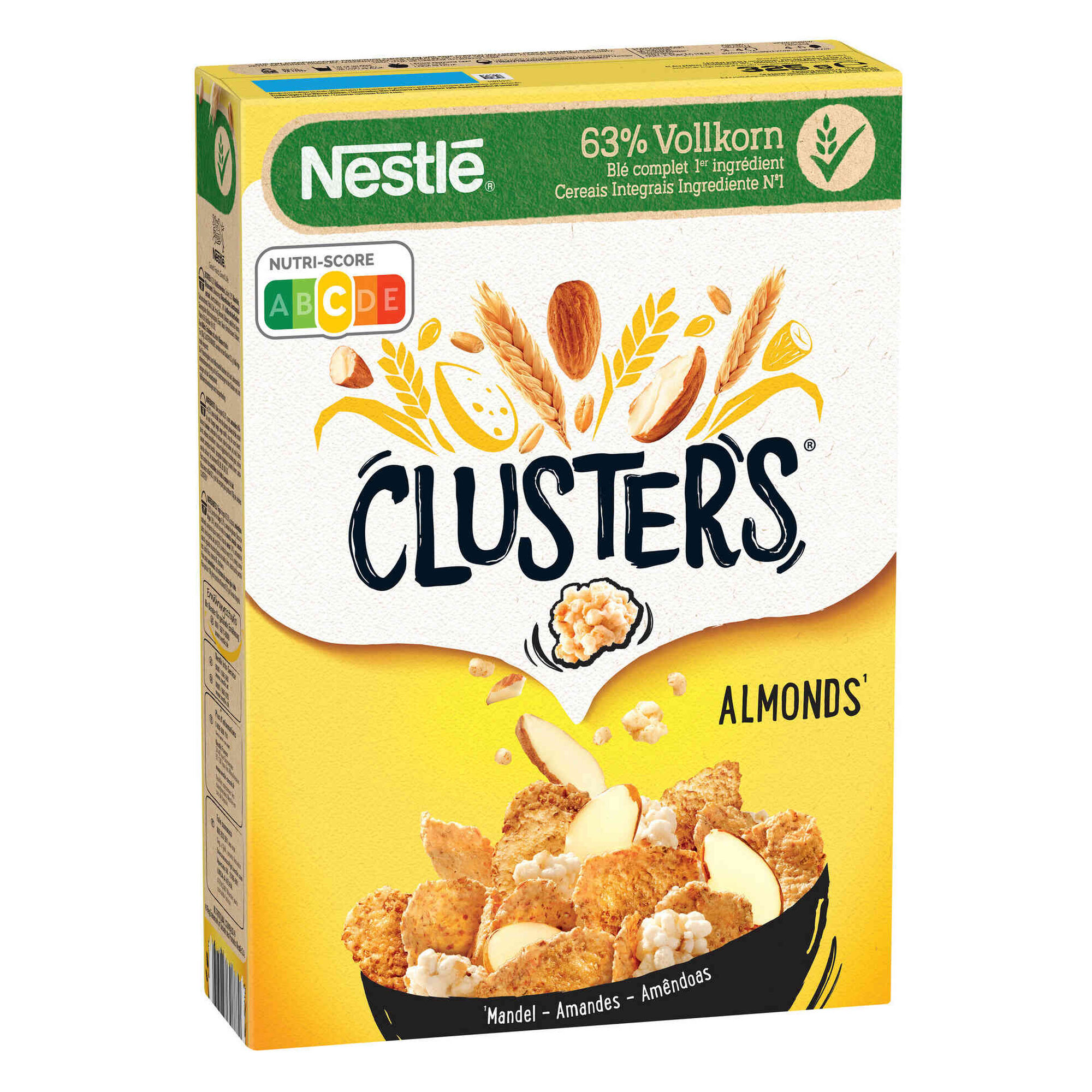 Cereais de Trigo Integral com Pedaços de Amêndoa Clusters