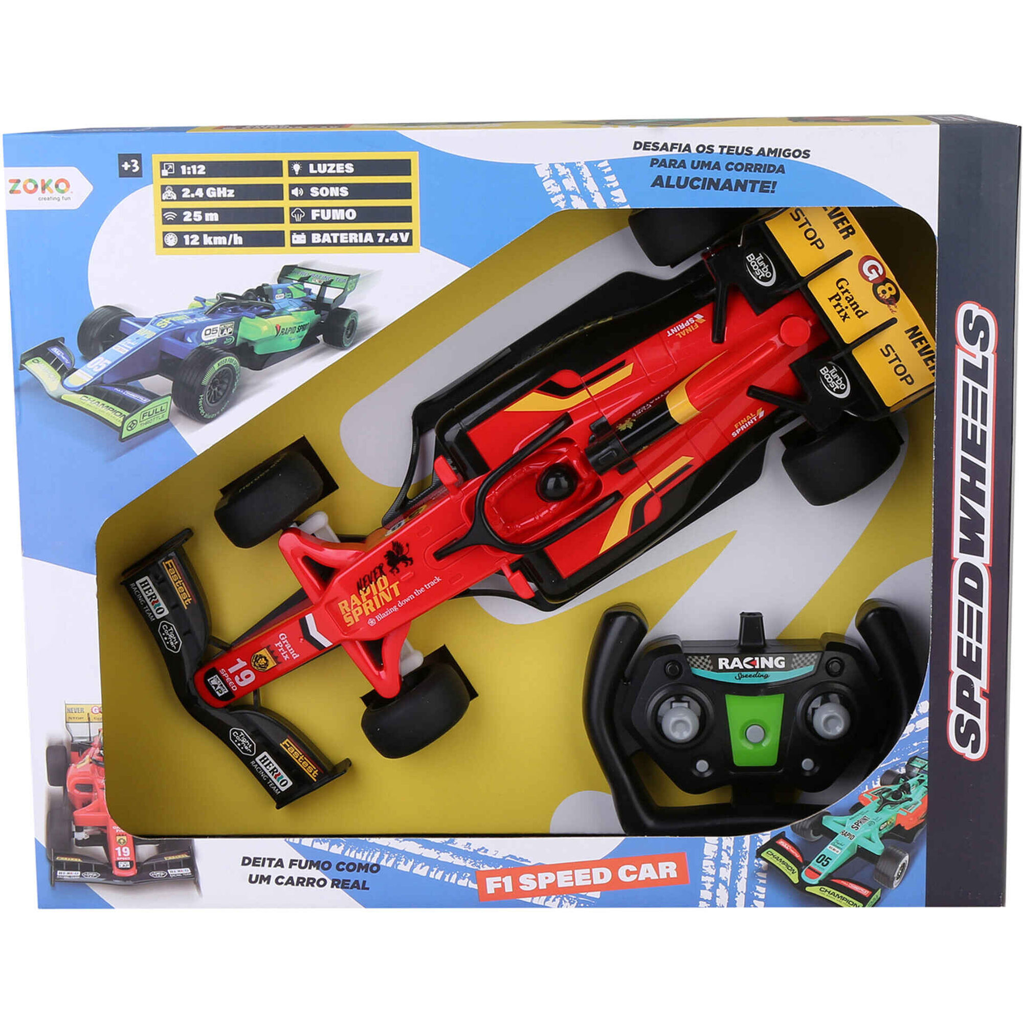 Zoko Speed Wheels - Carro Telecomandado F1 Speed Car 1:12 (v&aacute;rios modelos)