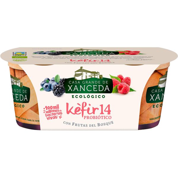 Iogurte Kefir 14 Cremoso Frutos do Bosque Casa Grande de Xanceda