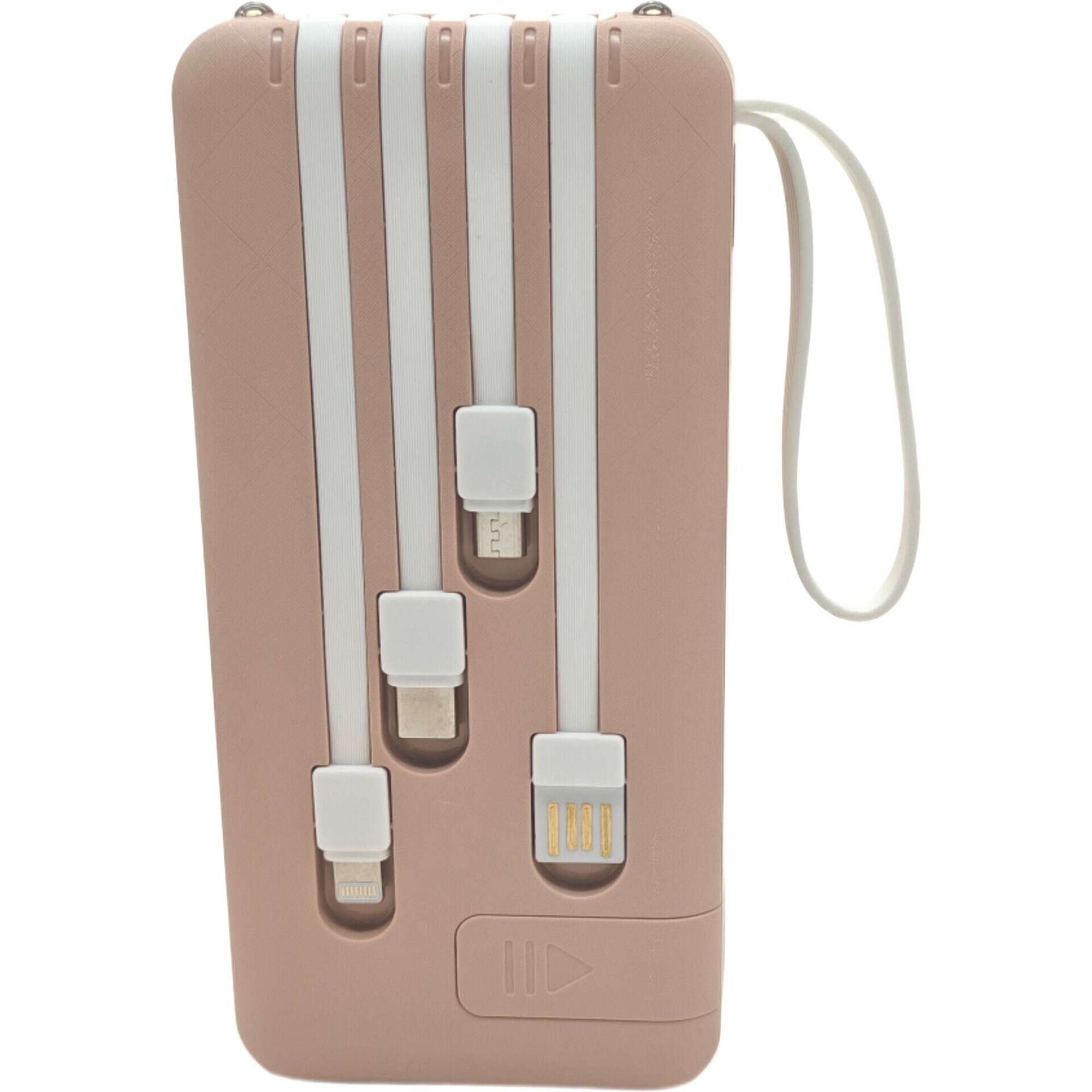 Powerbank 10000mAh Rosa Fusion Bazar&atilde;o