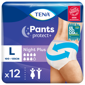 Cuecas Incontin&ecirc;ncia Noite Pants L Tena