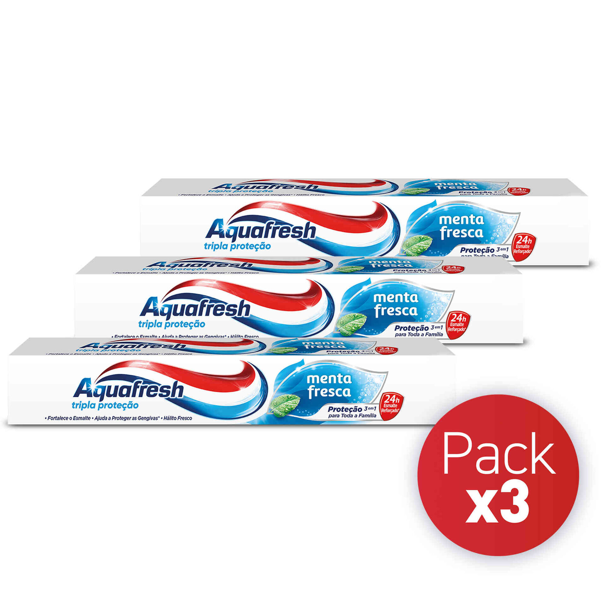 Pasta de Dentes Tripla Proteção Menta Fresca