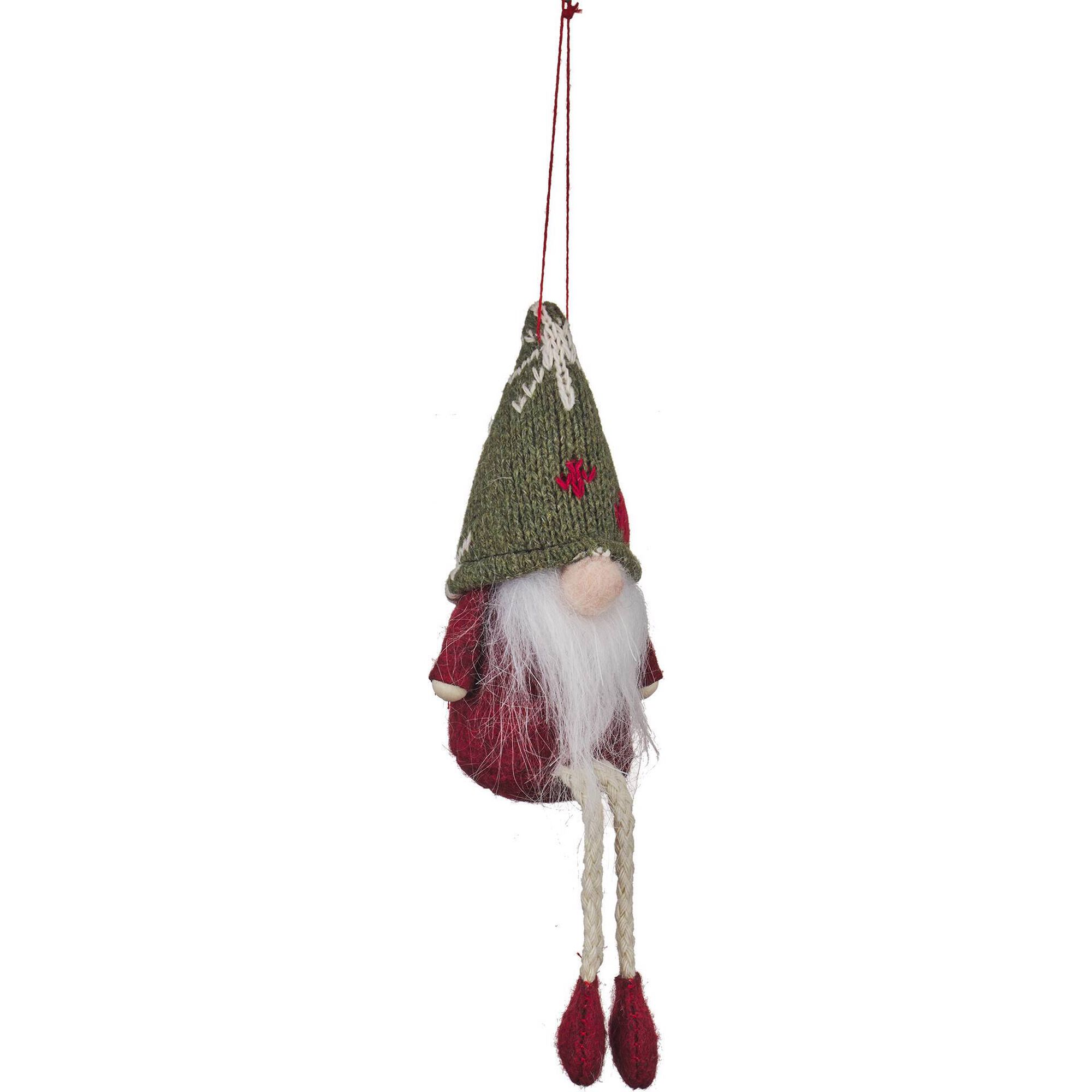 Ornamento Gnomo Barrete Verde