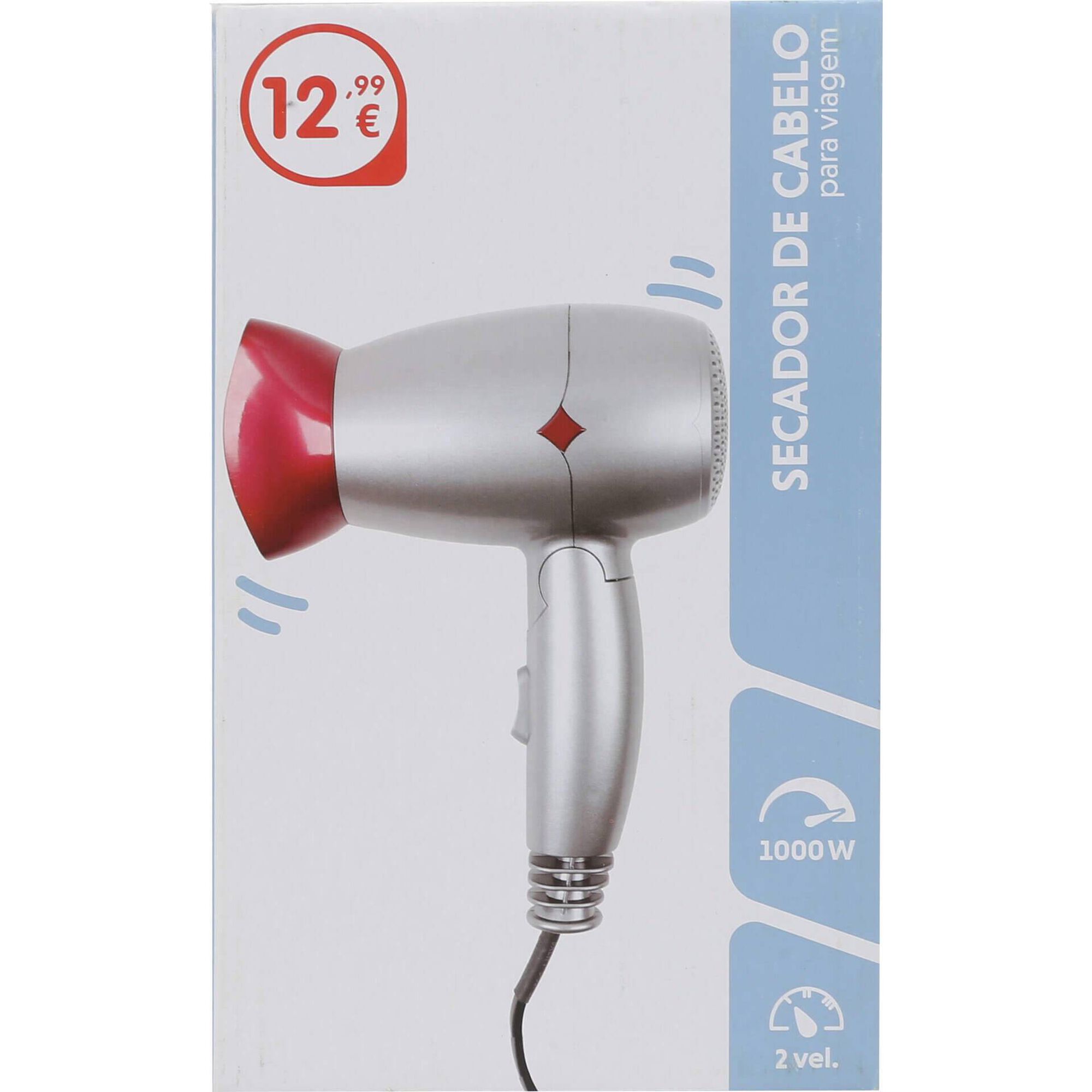 Secador de Cabelo para Viagem 1000W Bazar&atilde;o