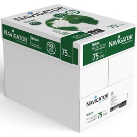 Conjunto 5 Resmas de Papel de Impress&atilde;o A4 5x500 Folhas 75g/m2 Navigator