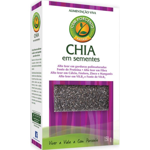 Sementes de Chia Cem Porcento