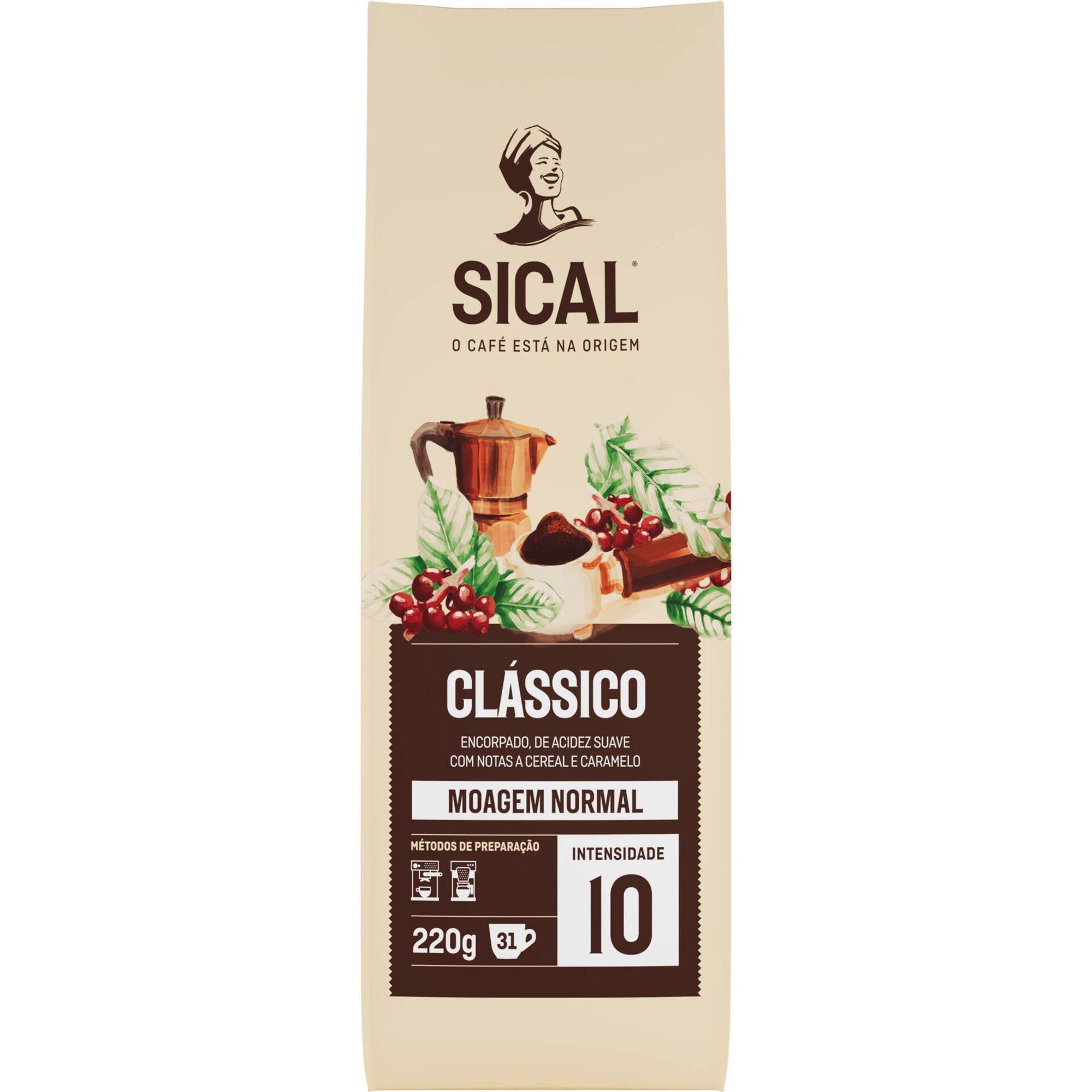 Caf&eacute; Mo&iacute;do Moagem Normal Cl&aacute;ssico Int 10 Sical