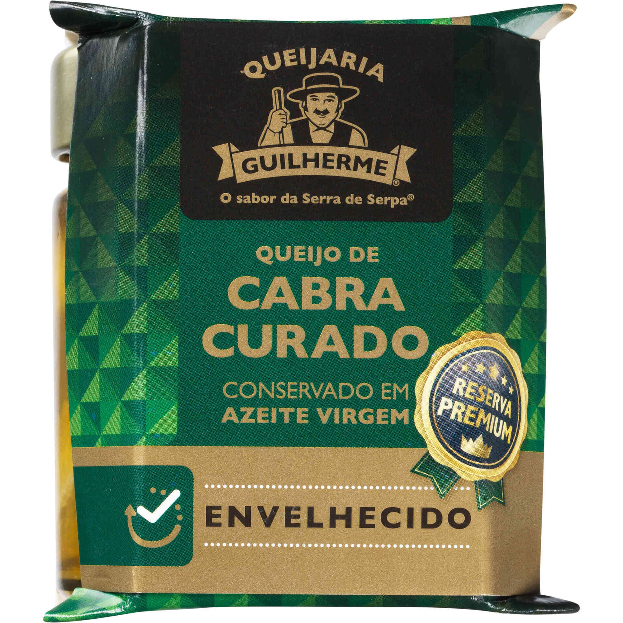 Queijo de Cabra Curado Conservado em Azeite Queijaria Guilherme