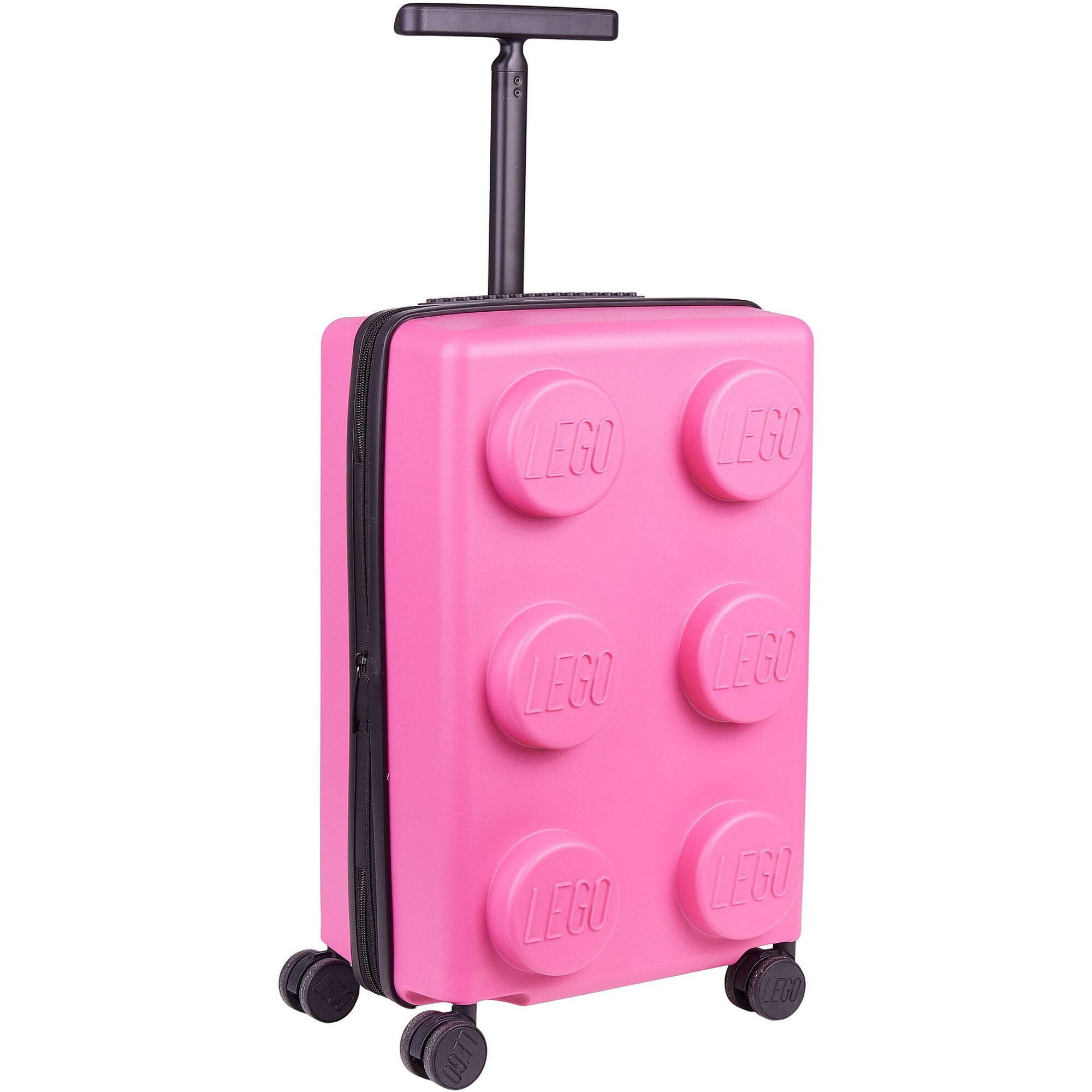 Mala de Cabine Extensível 4 Rodas Rosa Brick