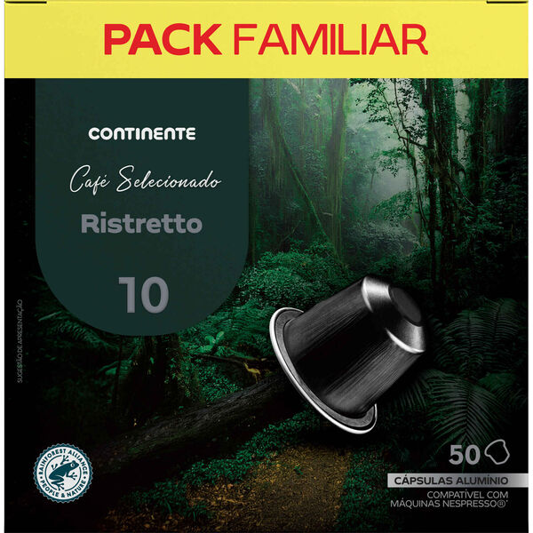 Cápsulas de Café Ristretto Int 10 Continente