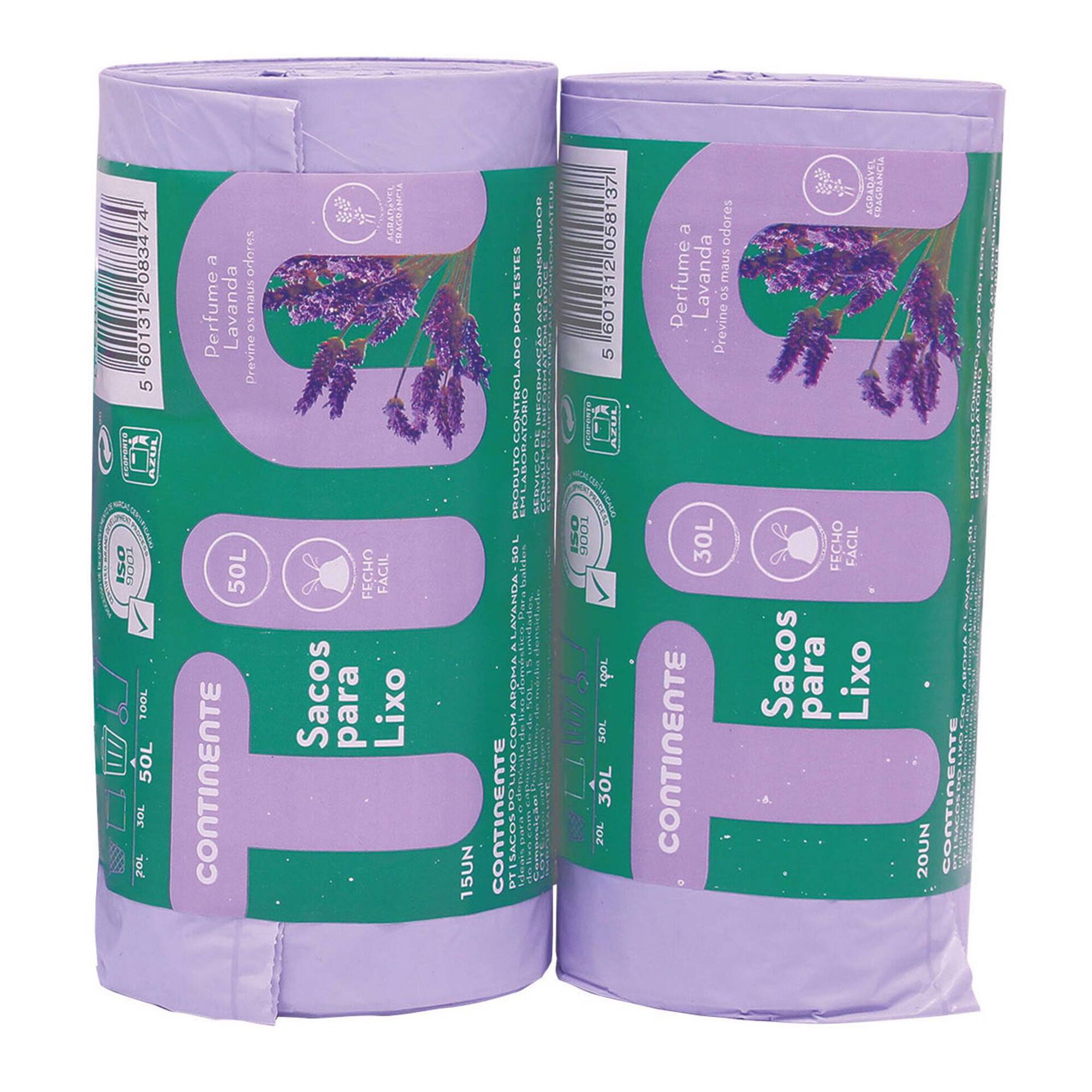 Sacos Lixo Perfumado Fecho Fácil 50 lt Sacos Lixo Perfumado Fecho Fácil 50 lt
