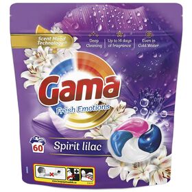 Detergente M&aacute;quina Roupa C&aacute;psulas Spirit Lilac Gama
