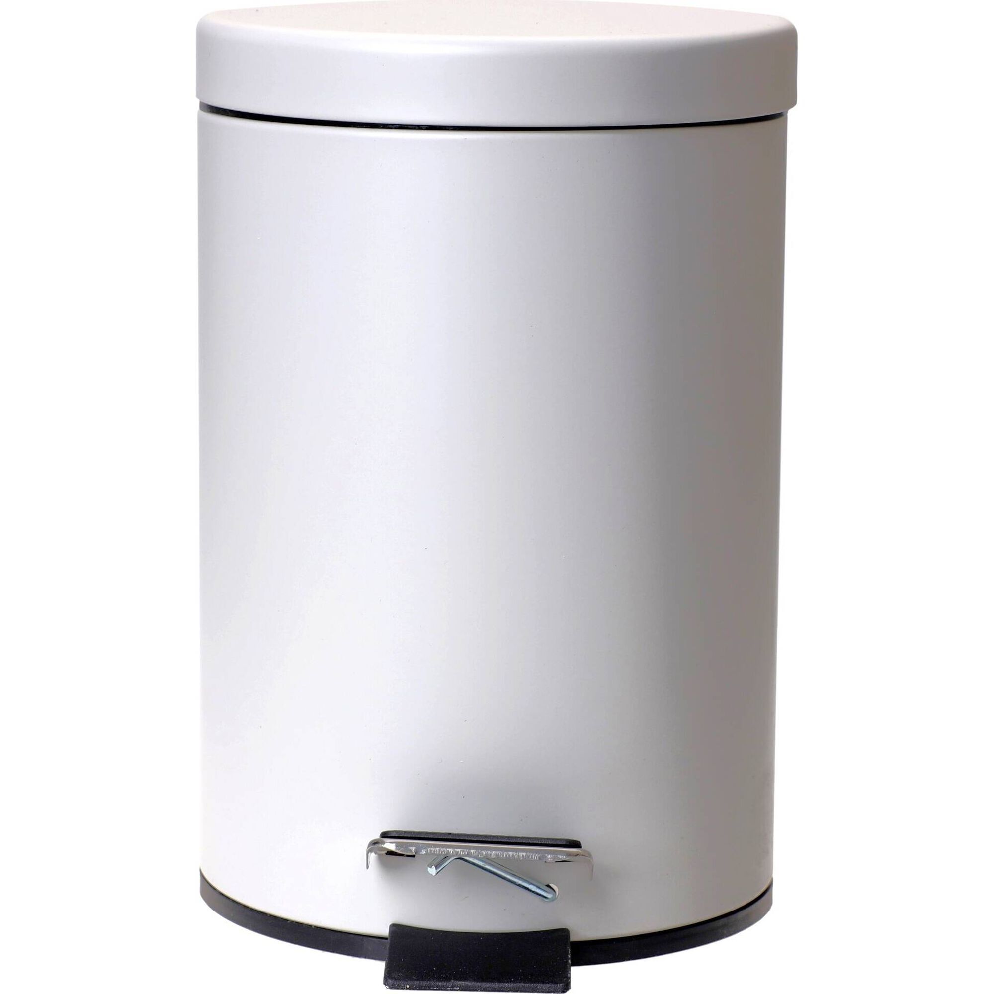 Balde WC 3l Retangular Cinza Claro