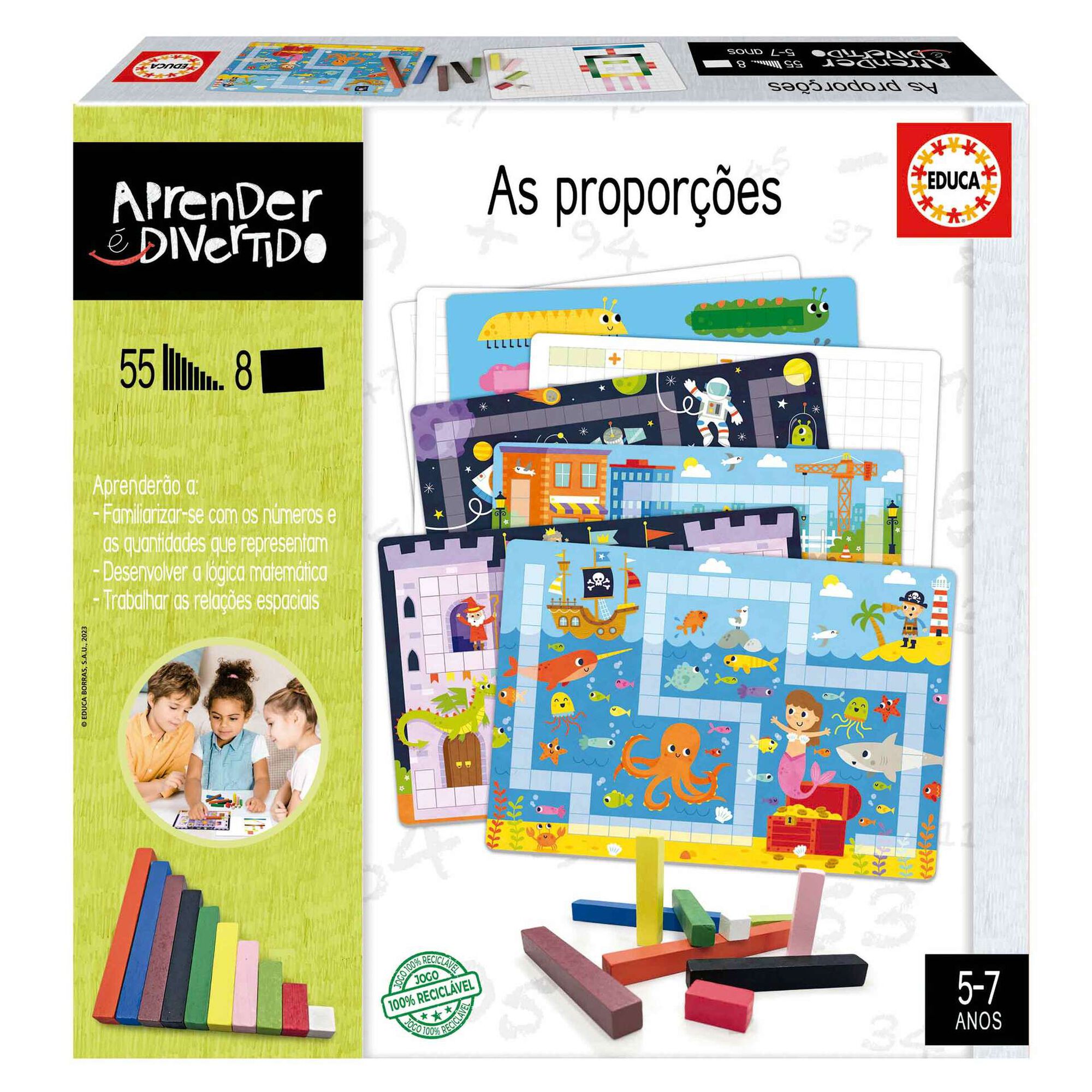 Jogo de Tabuleiro Aprender &eacute; Divertido - As Propor&ccedil;&otilde;es