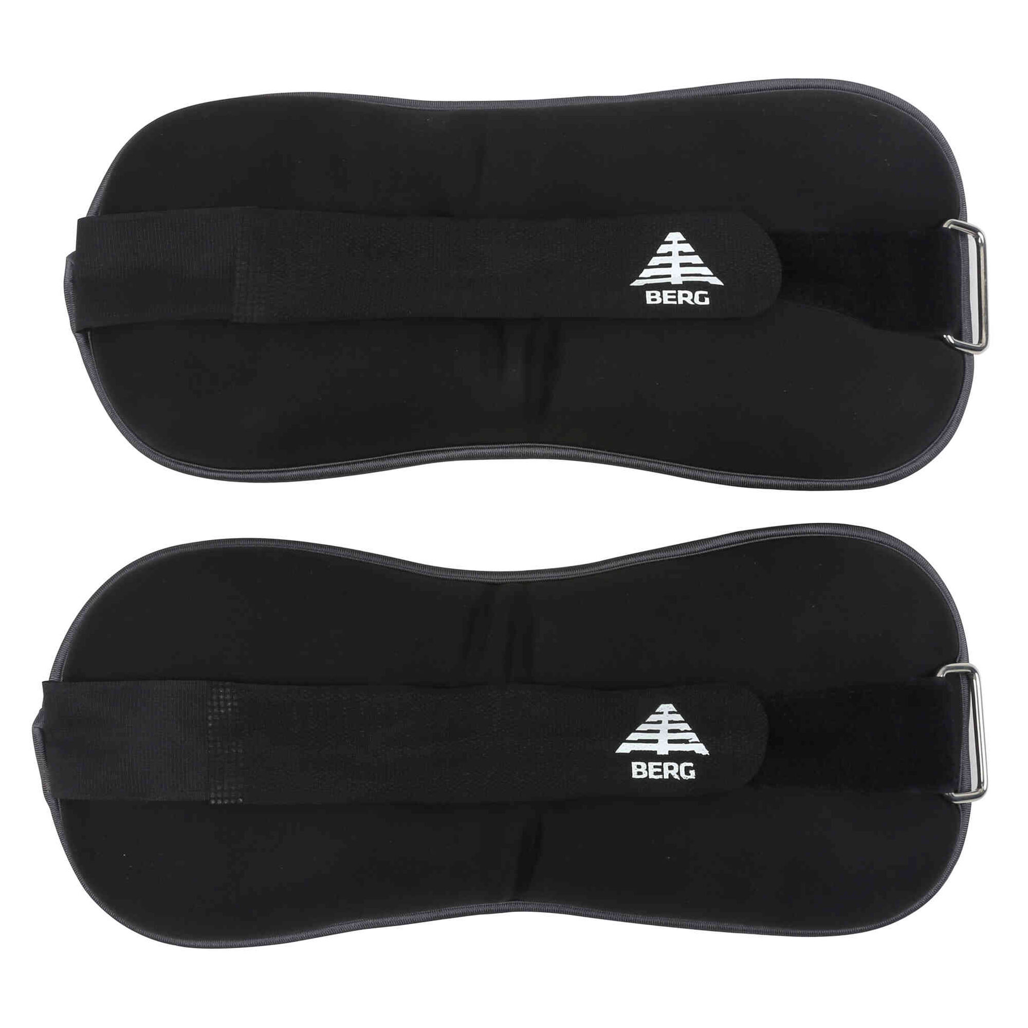 Pesos Pulso e Tornozelo Ajust&aacute;veis 2kg Pretos Berg