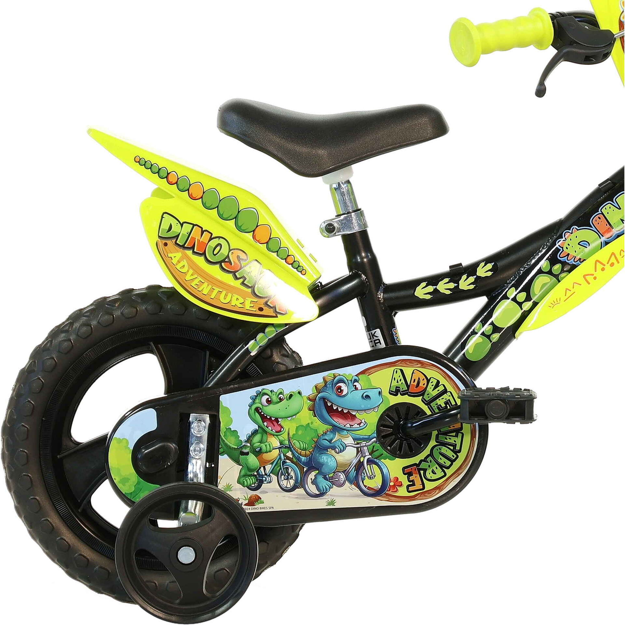 Bicicleta de Criança Roda 12'' +3 Anos Dinossauros Monovelocidade