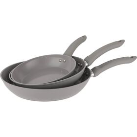 Conjunto 3 Frigideiras 20cm, 24cm e 28cm Cinza Kasa