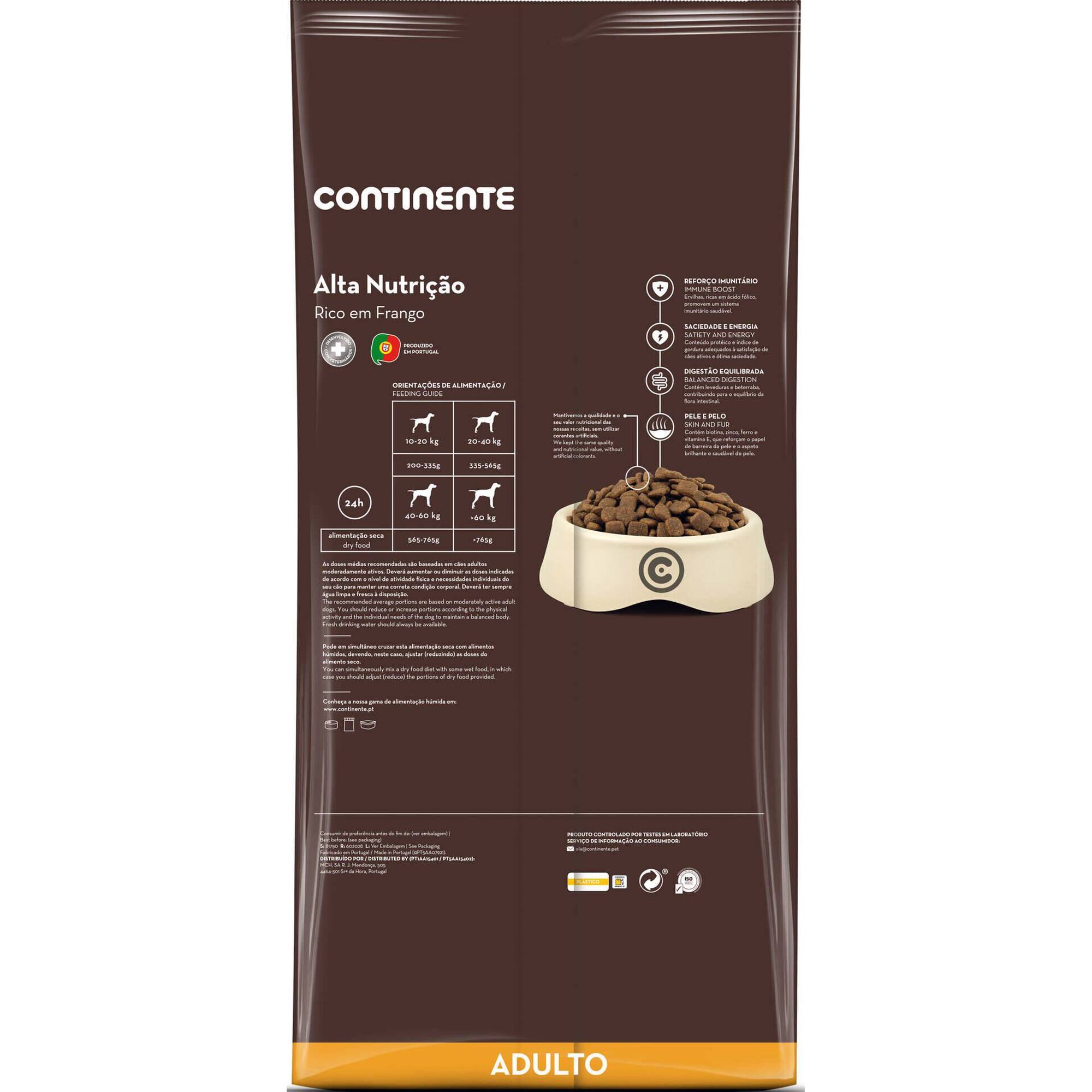 Ra&ccedil;&atilde;o para C&atilde;o Adulto Alta Nutri&ccedil;&atilde;o Vaca e Cereais