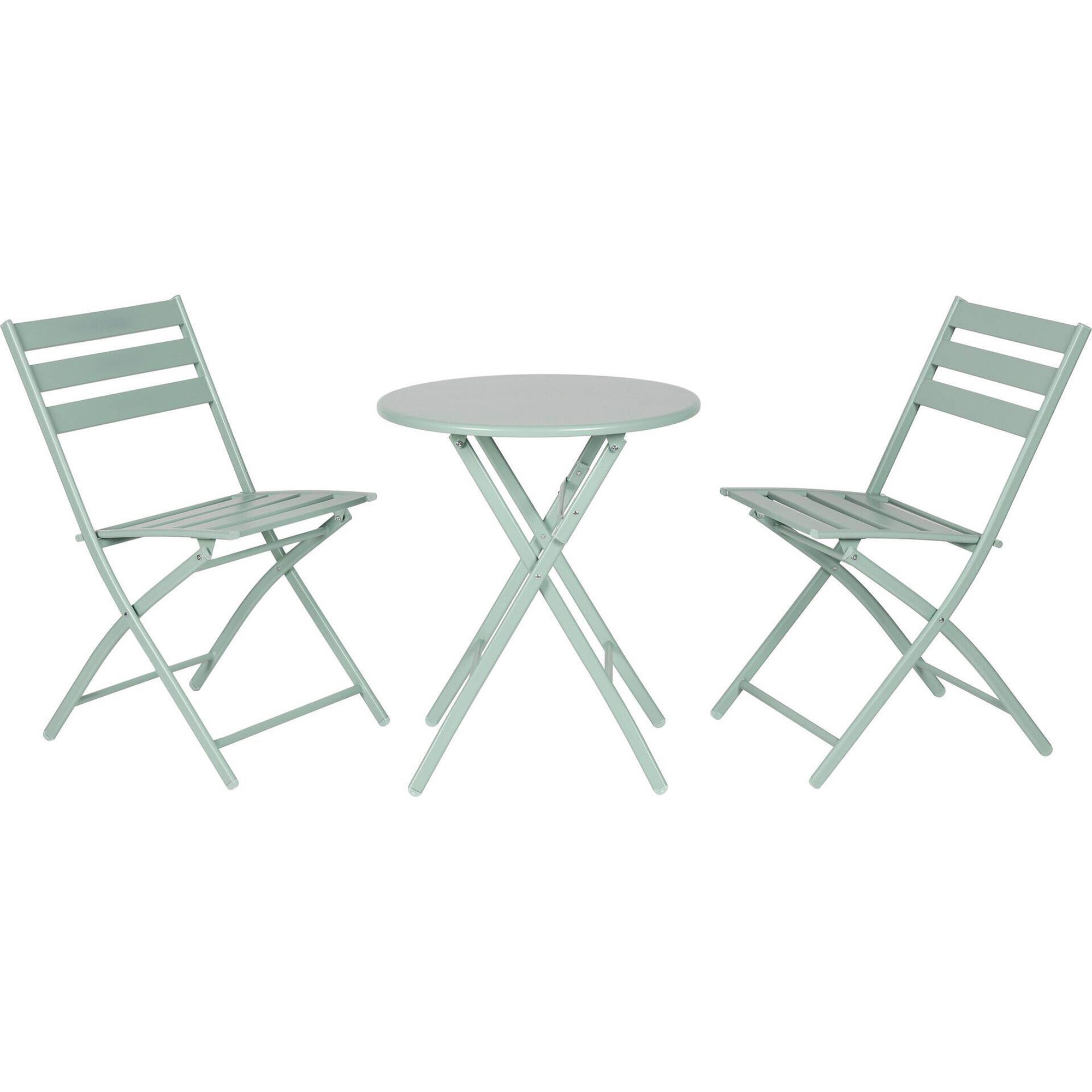 Conjunto de Refei&ccedil;&atilde;o Mesa e 2 Cadeiras Verde A&ccedil;ores Kasa