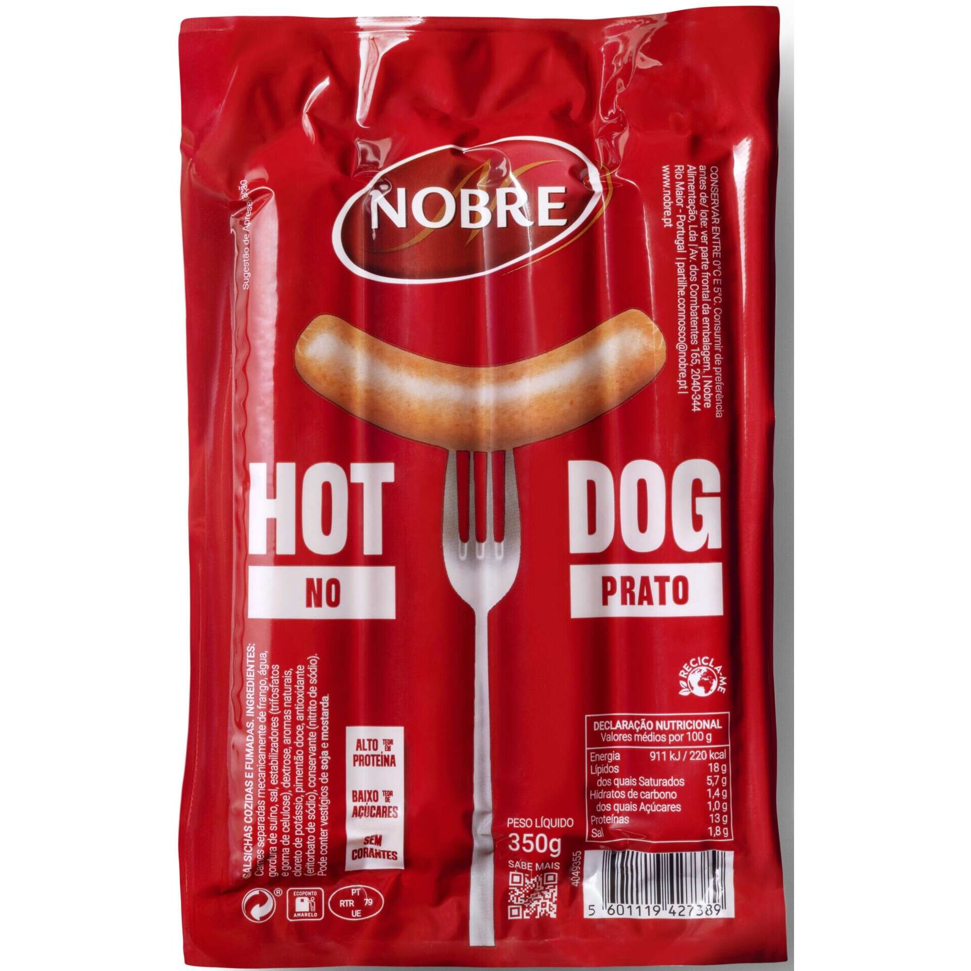 Salsicha de Cachorro no Prato Nobre